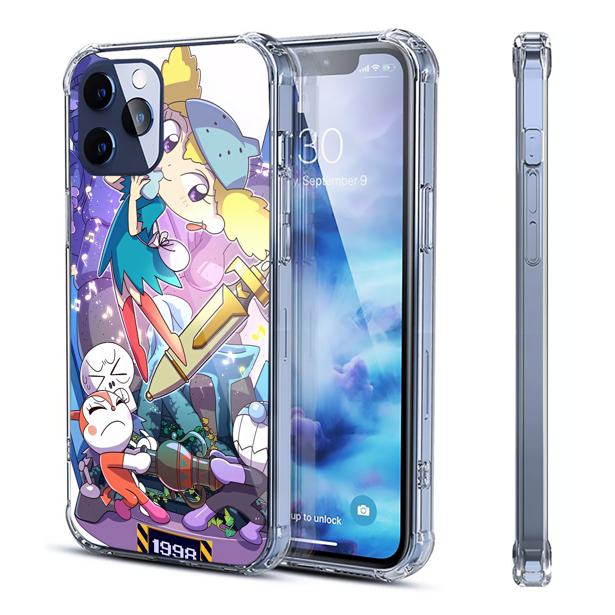 （画像用） アンパンマン Anpanman 【iPhone 12シリーズ対応】透明スマホケース（クリアソフトケース）